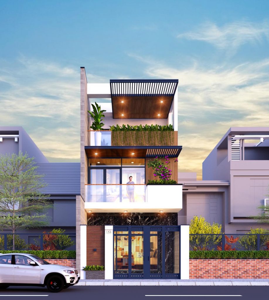 Thiết kế nhà phố trọn gói 2,5 tầng 5x17m với 1.3 tỷ