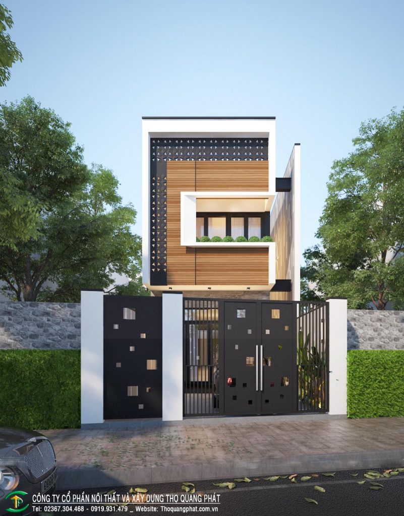 THIẾT KẾ NHÀ ỐNG 2 TẦNG TẠI ĐÀ NẴNG