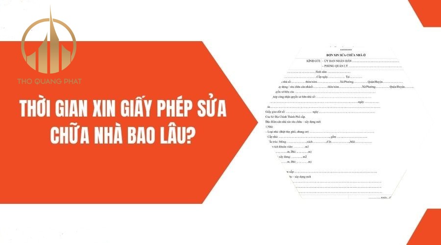 Thời gian xin giấy phép sửa chữa nhà bao lâu.