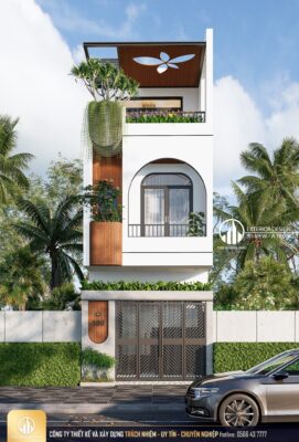 NHÀ PHỐ HIỆN ĐẠI 3 TẦNG XINH XẮN MANG NHIỀU ĐẶC ĐIỂM ẤN TƯỢNG