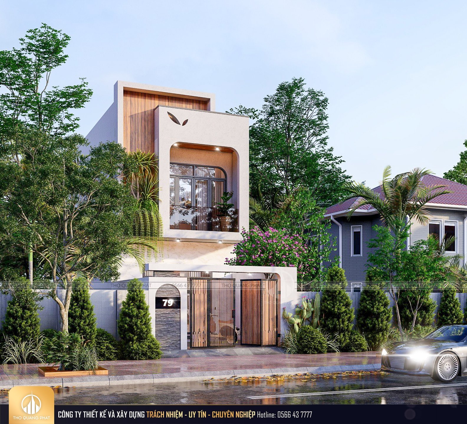 Thiết kế nhà phong cách trẻ trung cho nữ gia chủ