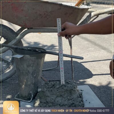 công tác kiểm tra bê tông trước khi đổ