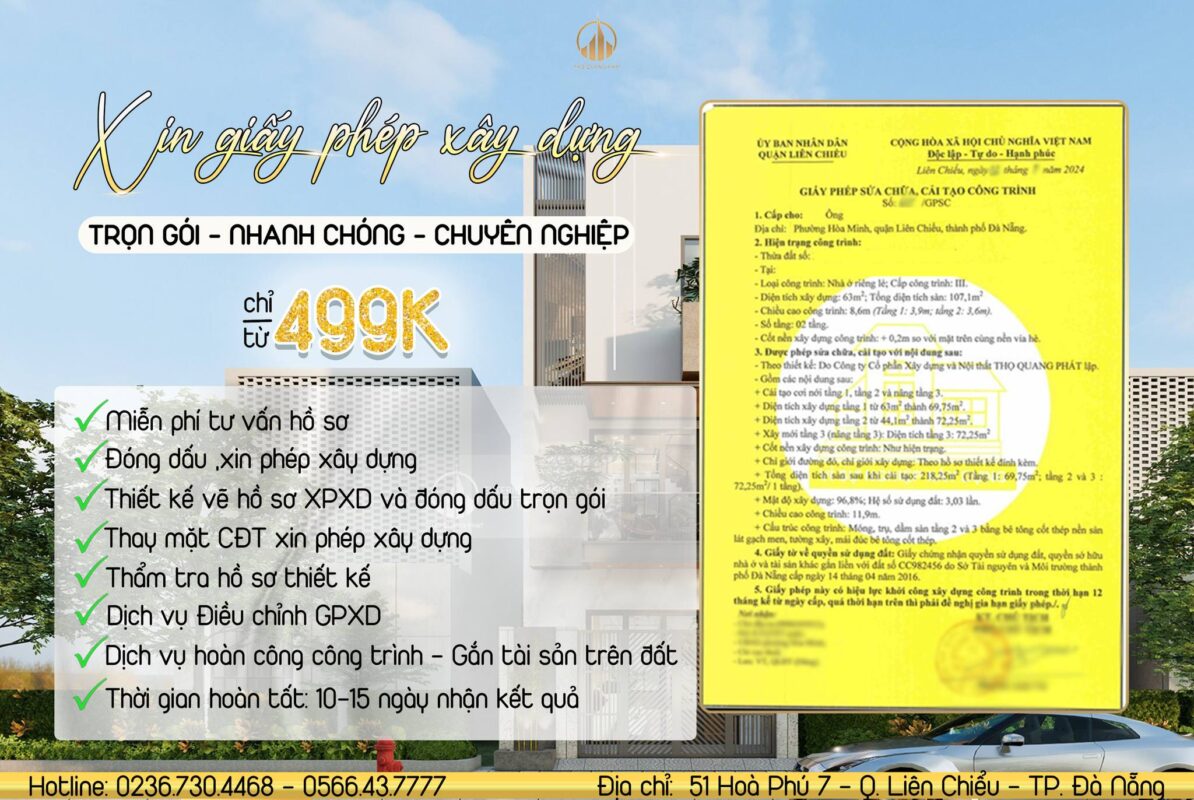 XIN PHÉP XÂY DỰNG ĐÀ NẴNG