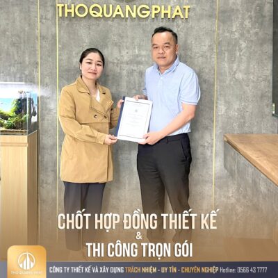 Chốt hợp đồng thiết kế và thi công