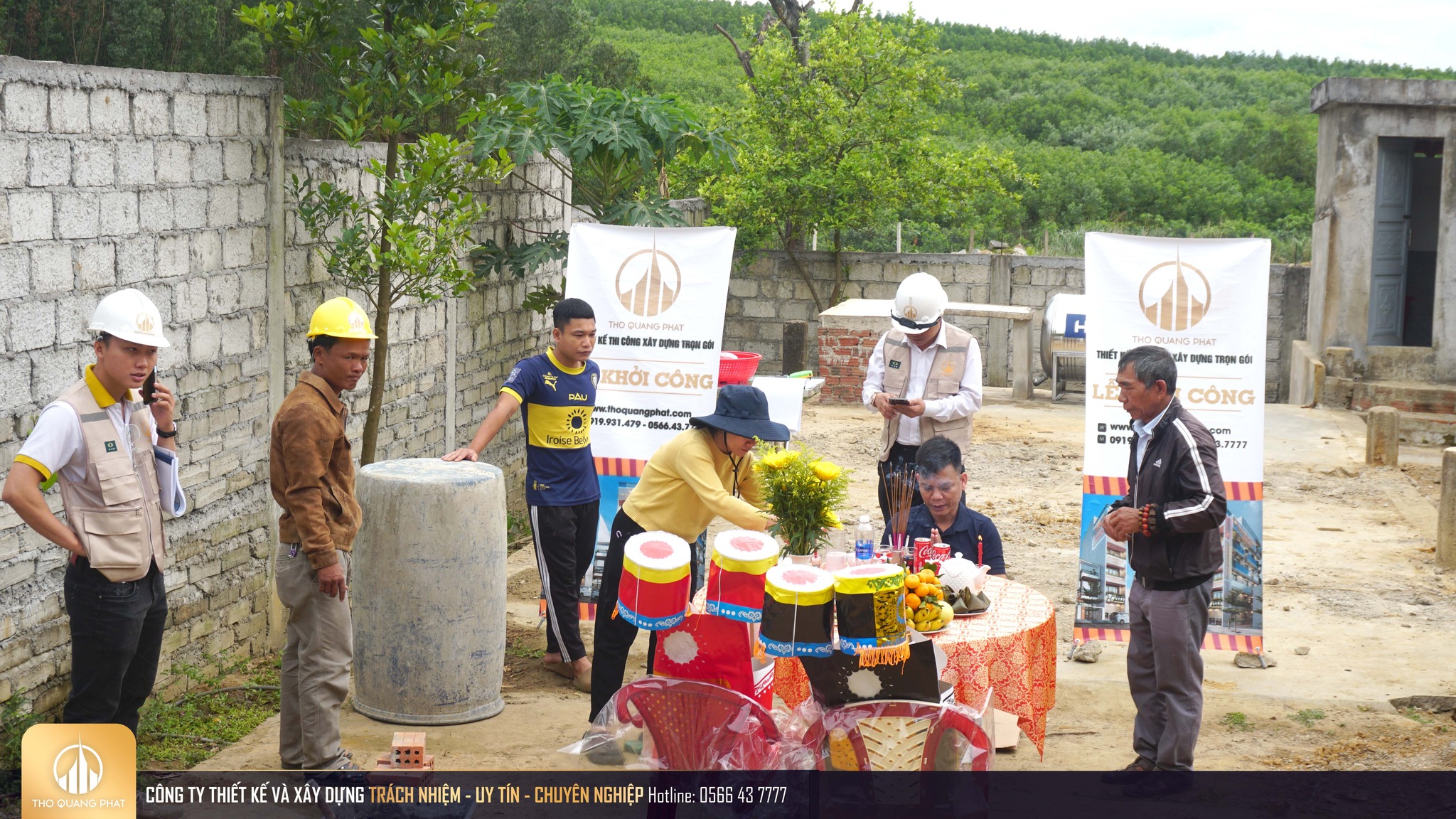 Lễ khởi công nhà anh Hùng tại Đà Nẵng