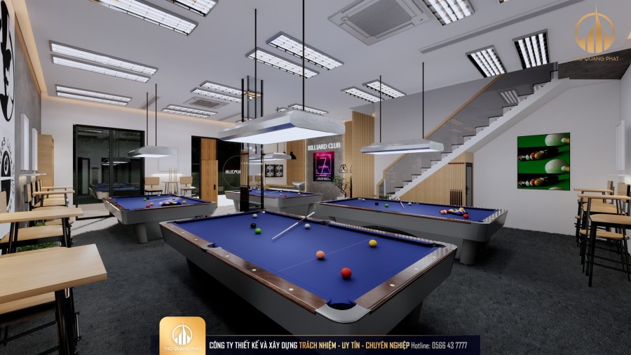 DỰ ÁN THIẾT KẾ NHÀ PHỐ 3 TẦNG KẾT HỢP KINH DOANH BILLIARDS TẠI PHAN RANG