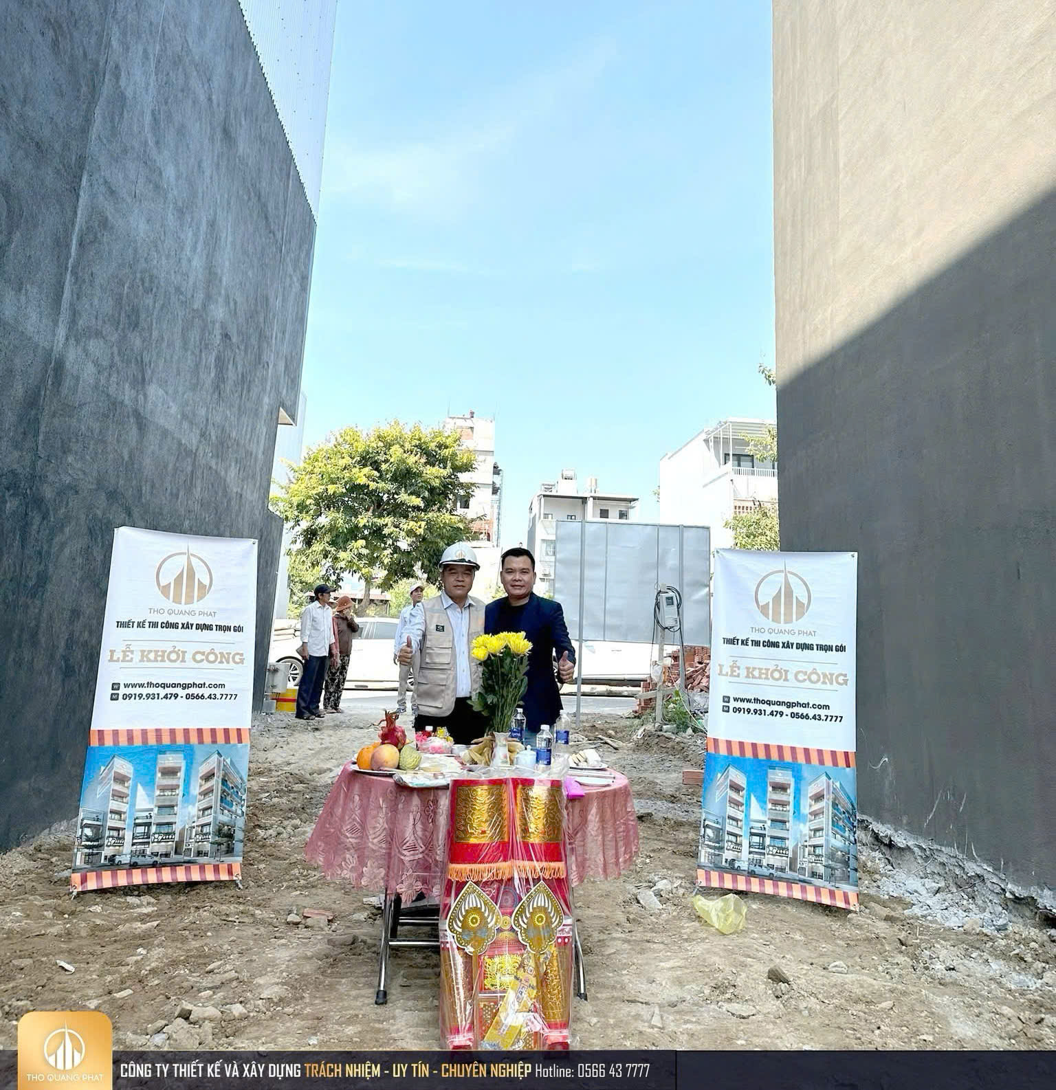 Lễ khởi công nhà phố