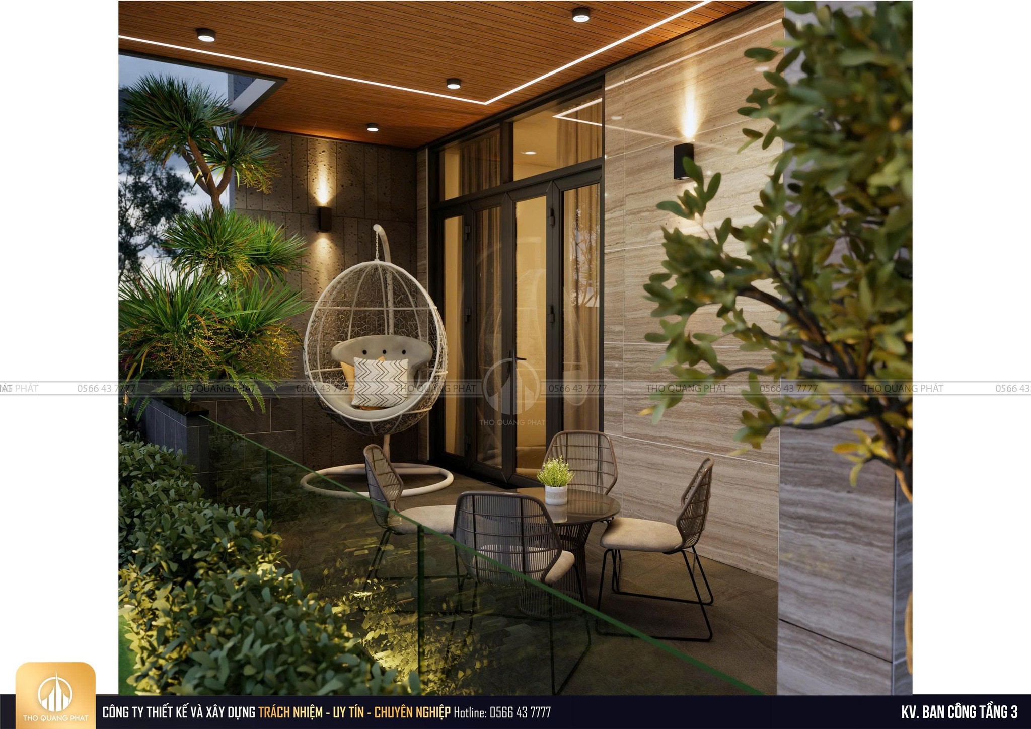 ban công villa đẹp